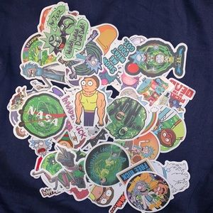 25 Random Rick an Morty Stickers| WATERPROOF